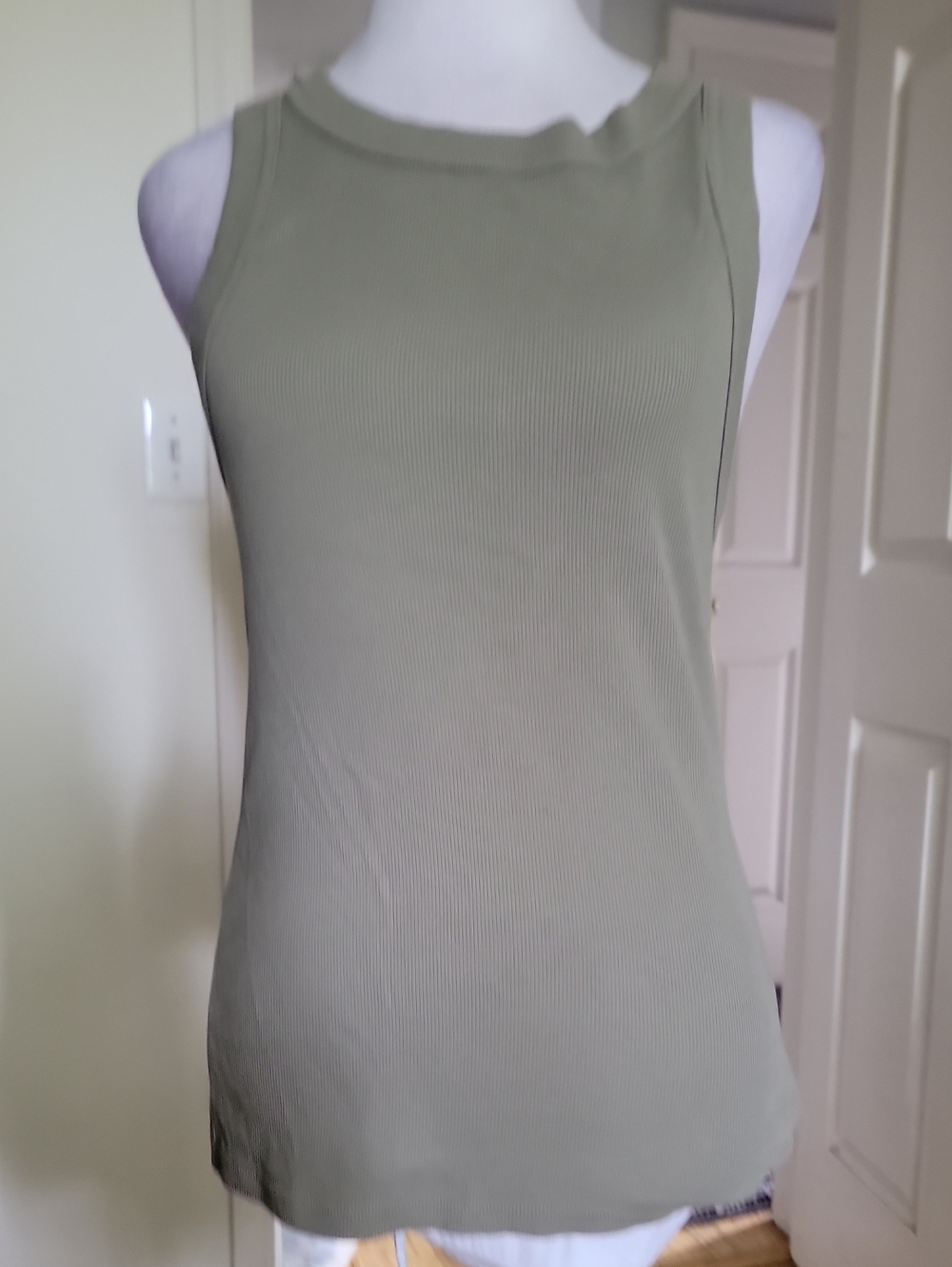 Banana Republic Olive Ribbed Tank Top